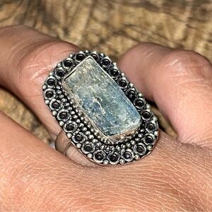 Rough Kyanite Ring Size 9 1/4